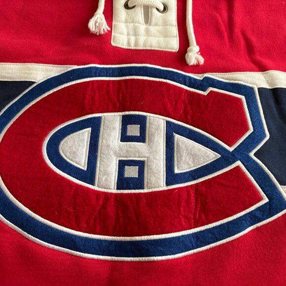 Mens Fanatics Montreal Canadiens Red NHL Sweatshirt Size XL - Picture 2 of 6
